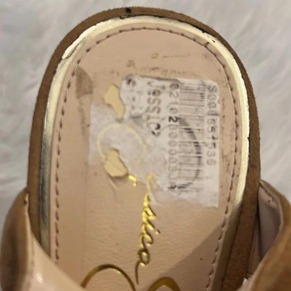 Jessica Simpson Suede Tan WedgeSize 8M - Picture 6 of 6